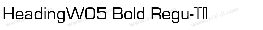HeadingW05 Bold Regu字体转换